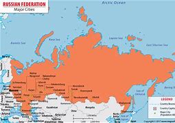 Image result for Map of Russian Cities