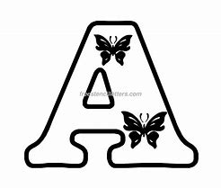 Image result for Cut Out Letter Stencils to Print N