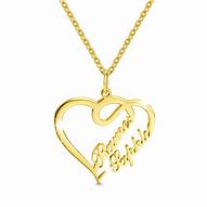 Image result for Heart Name Necklace