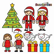 Image result for Family Christmas Clip Art Sayings