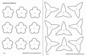 Image result for Lei Flower Cut Out