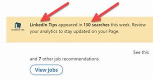 Image result for LinkedIn. Search Appearances