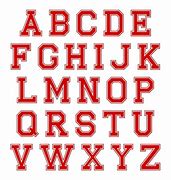 Image result for Red Block Letters with White Outline