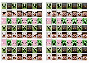 Image result for Minecraft Letter Stickers