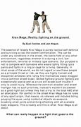 Image result for Krav Maga Ground Fighting