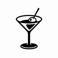 Image result for Martini Glass Silhouette