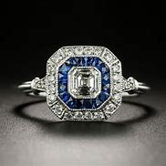 Image result for Art Deco Sapphire Engagement Rings