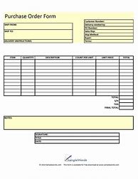 Image result for Sample Purchase Order Form Template