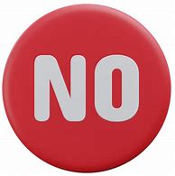 Image result for No Button Icon