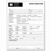 Image result for Cake Order Sheet Template