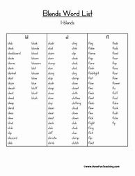 Image result for L Blends Word List