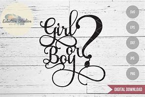 Image result for Boy or Girl Cake Topper