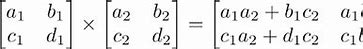 Image result for Multiplying 2X2 Matrix