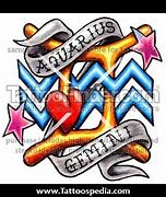 Image result for Aquarius Plus Gemini Tattoo