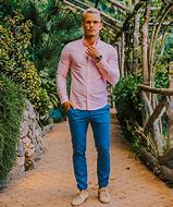 Image result for Pink Shirt Outfit Men