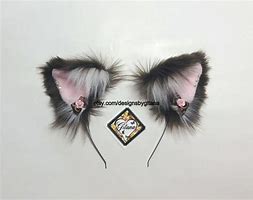 Image result for Brown Cat Ears Headband