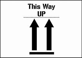 Image result for This Way Up Sign