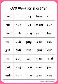 Image result for Short-Vowel U Song