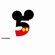 Image result for Mickey Mouse Numbers SVG