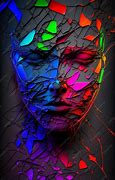 Image result for Broken Glass Face