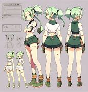 Image result for Anime Girl Character Reference Sheet