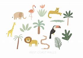 Image result for Jungle Animals Wall Decals