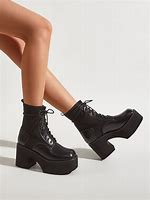 Image result for Platform Combat Boots