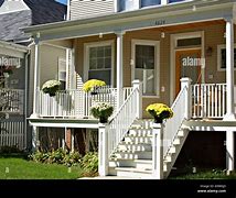 Image result for Front Porch with Walkway Fence