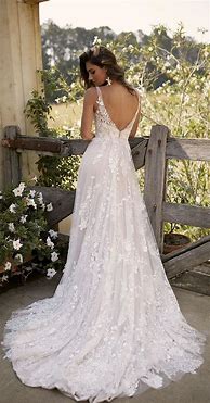 Image result for Lace Beach Wedding Dress