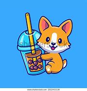 Image result for Corgi Boba Drawing