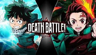 Image result for Tanjiro Fighting Deku