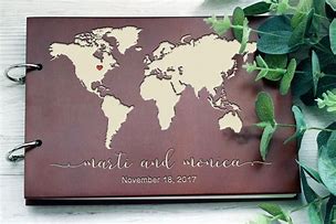 Image result for Wedding Guest Book Map