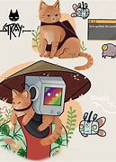 Image result for Stray Video Game Cat Fan Art Girl