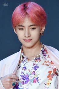 Image result for Tae Hyung Pink Hair