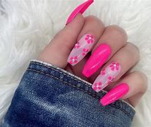 Image result for Hot Pink and Green Nails