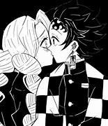 Image result for Mitsuri Kanjiro X Tanjiro Kiss