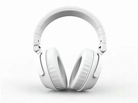 Image result for Black White Headphones Wired Microphone