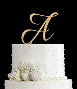 Image result for Letter Cake Toppers