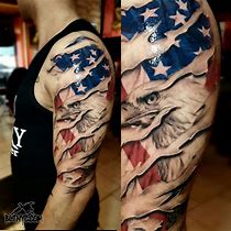 Image result for Eagle Flag Tattoo