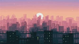 Image result for Pixel Road Horizontal Sunset