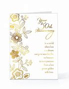 Image result for 50th Wedding Anniversary Card Sayings