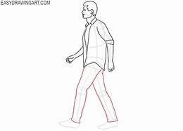 Image result for Person Walking Away Drawing