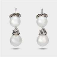 Image result for Tiffany Pearl and Diamond Earrings