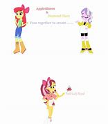 Image result for MLP Apple Bloom X Diamond Tiara Kiss