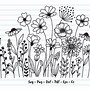 Image result for Wildflower SVG Free