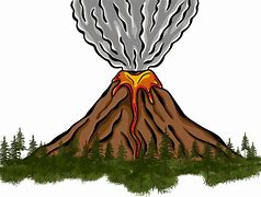 Image result for Half Volcano Drawing