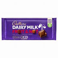 Image result for Cadbury Dairy Milk Fruit and Nut Chocolate