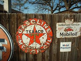 Image result for Old Texaco Signage