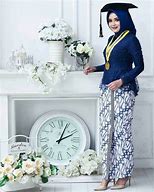 Image result for Kebaya Modern Biru Dongker