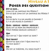 Image result for Questions En Francais